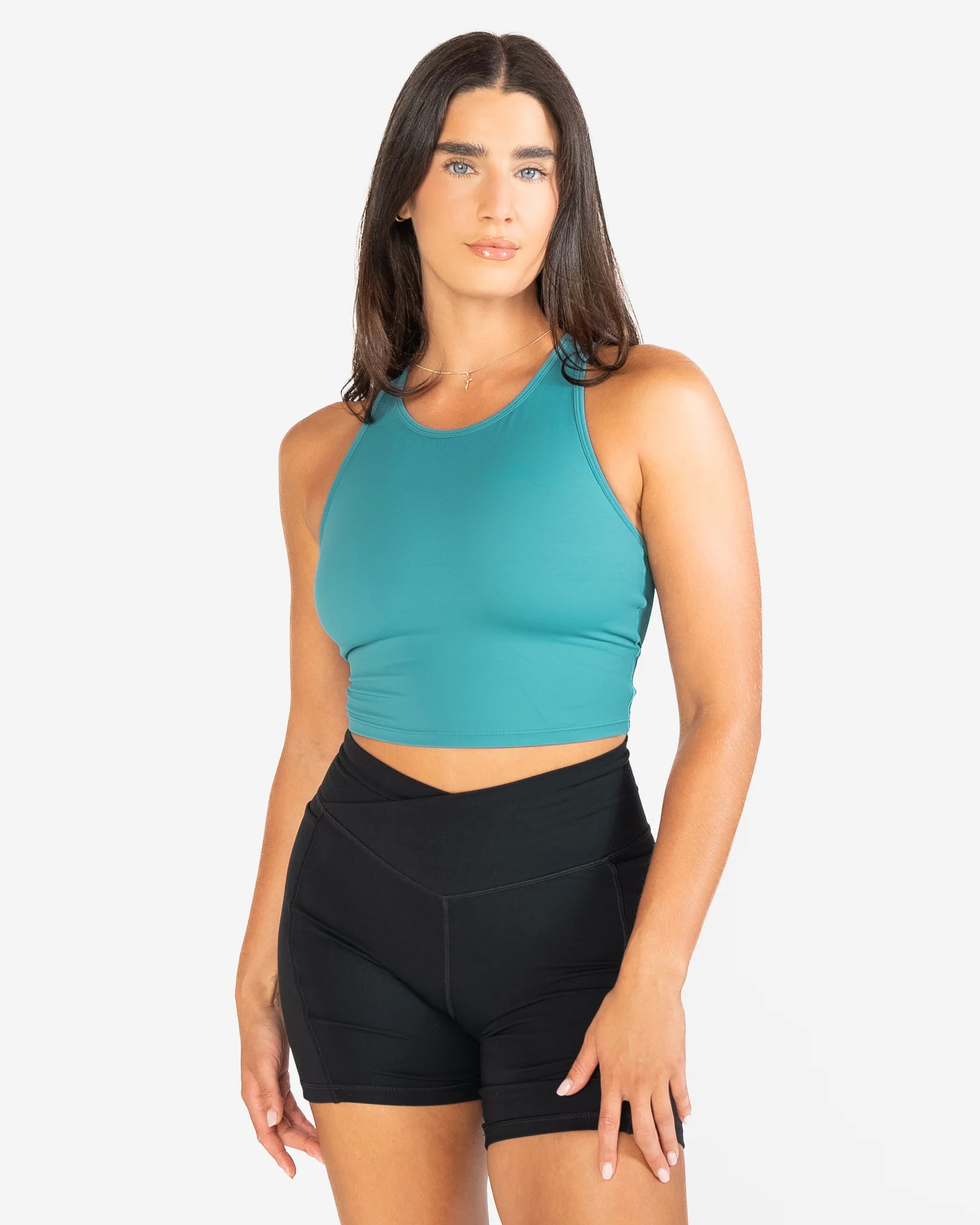 Malibu Crop Top  - Harbor | Senita Athletics