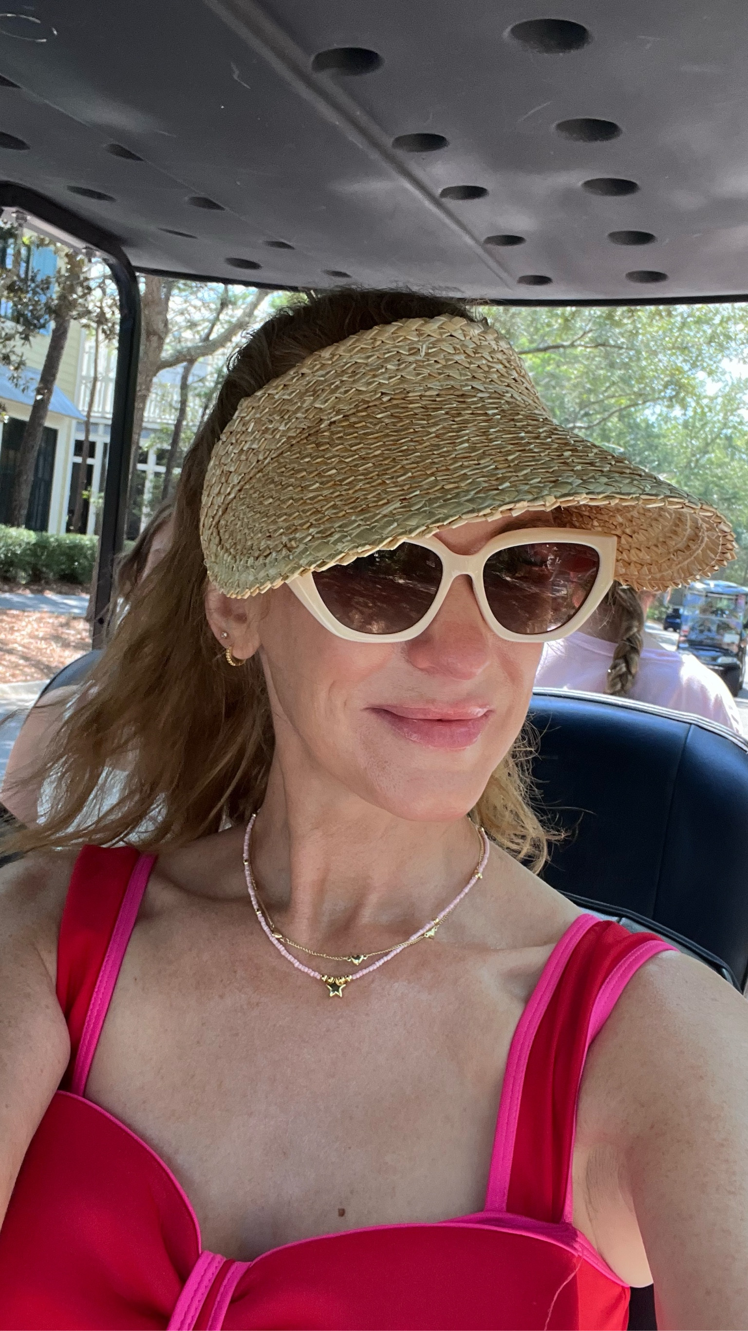 This visor is a vacation must!! It rolls up for easy packing, it’s waterproof, and it covers my entire face!! Cute retro sunnies and now swimsuit FTW too! ☀️

#LTKSwim #LTKTravel #LTKSeasonal