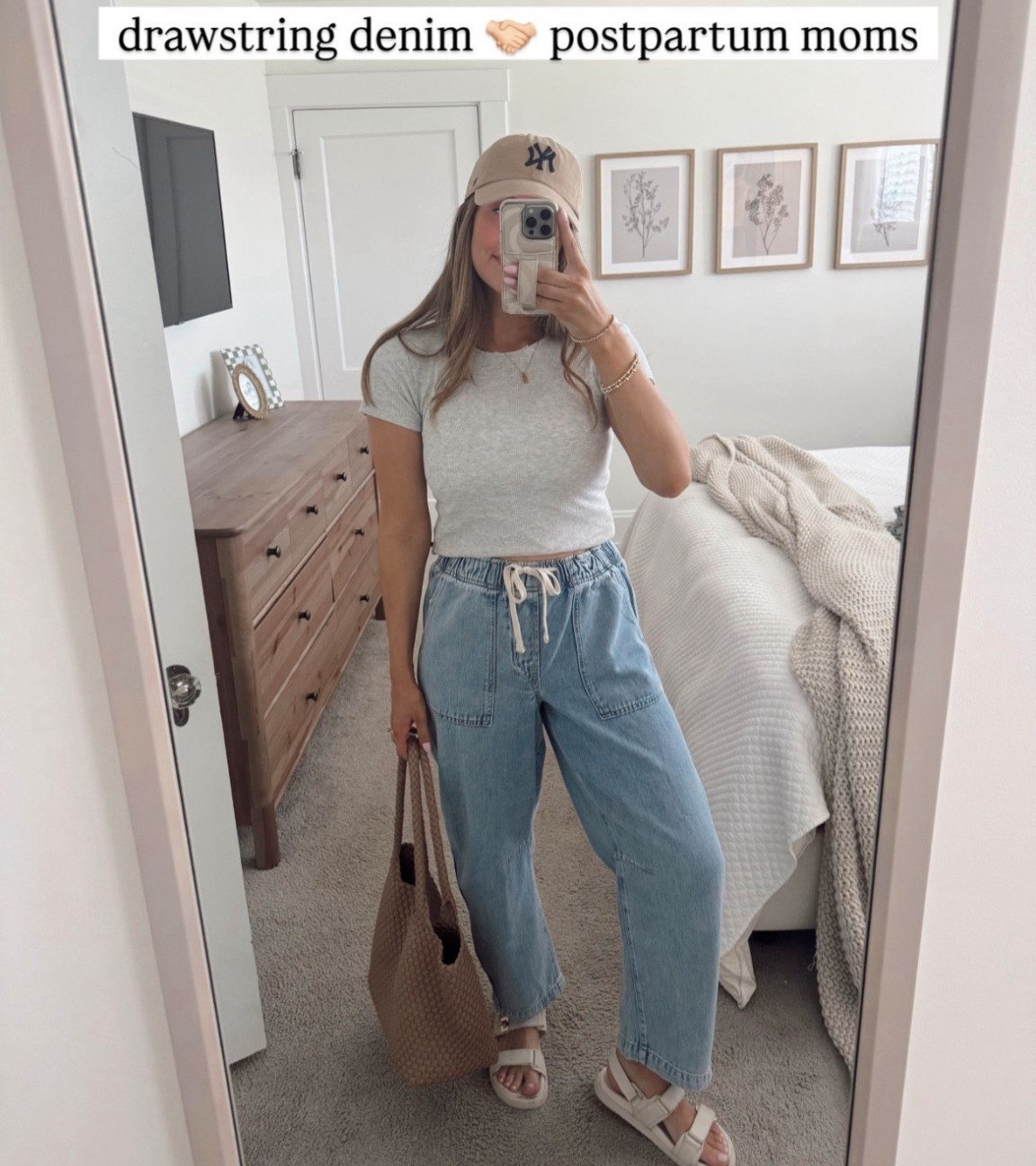 Drawstring denim is a MUST for being pp! 

#LTKFindsUnder50 #LTKmomlife #LTKootd