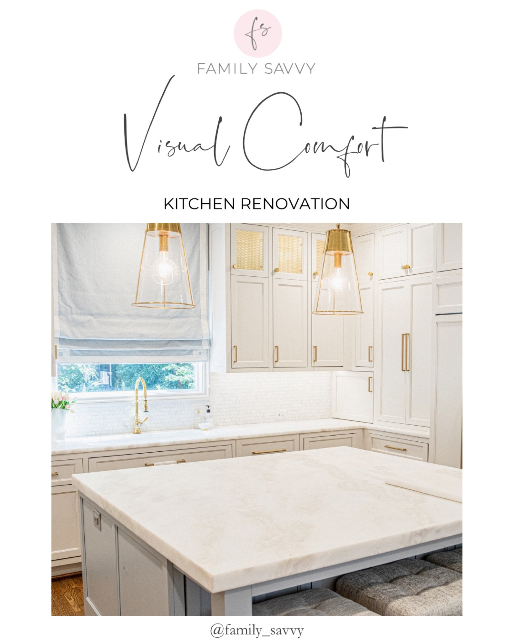 Thrilled to share my stunning kitchen transformation! 

Visual Comfort has the best pieces to elevate any space ✨

#LTKStyleTip #LTKOver40 #LTKHome