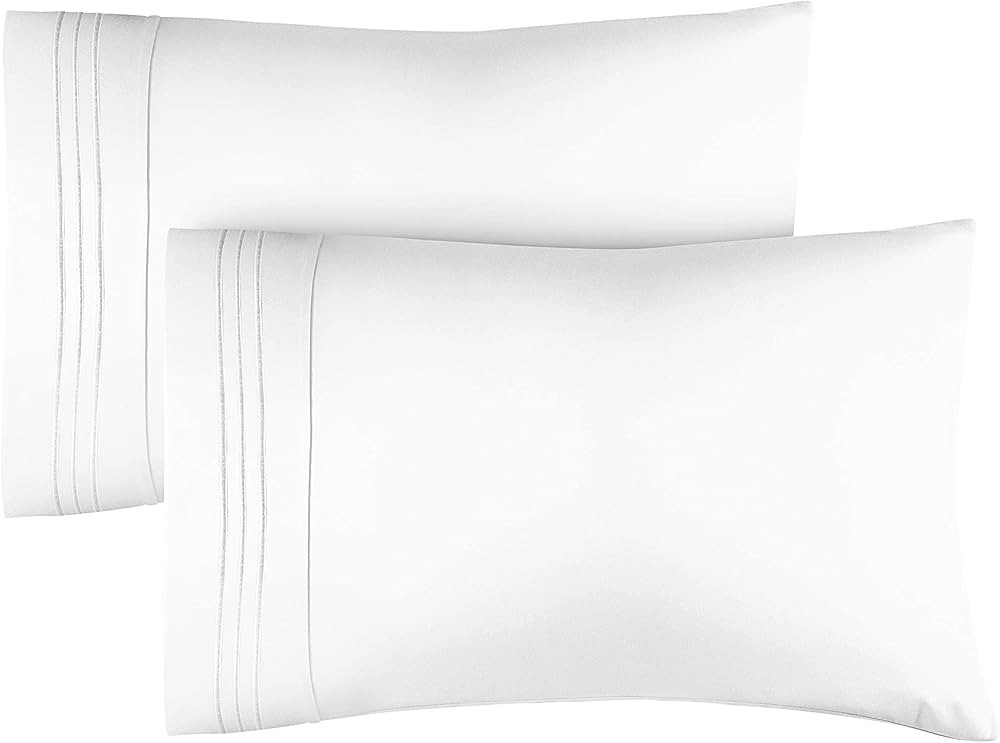 King Size Pillow Cases Set of 2 – Soft, Premium Quality Pillowcase Covers – Machine Washable ... | Amazon (US)