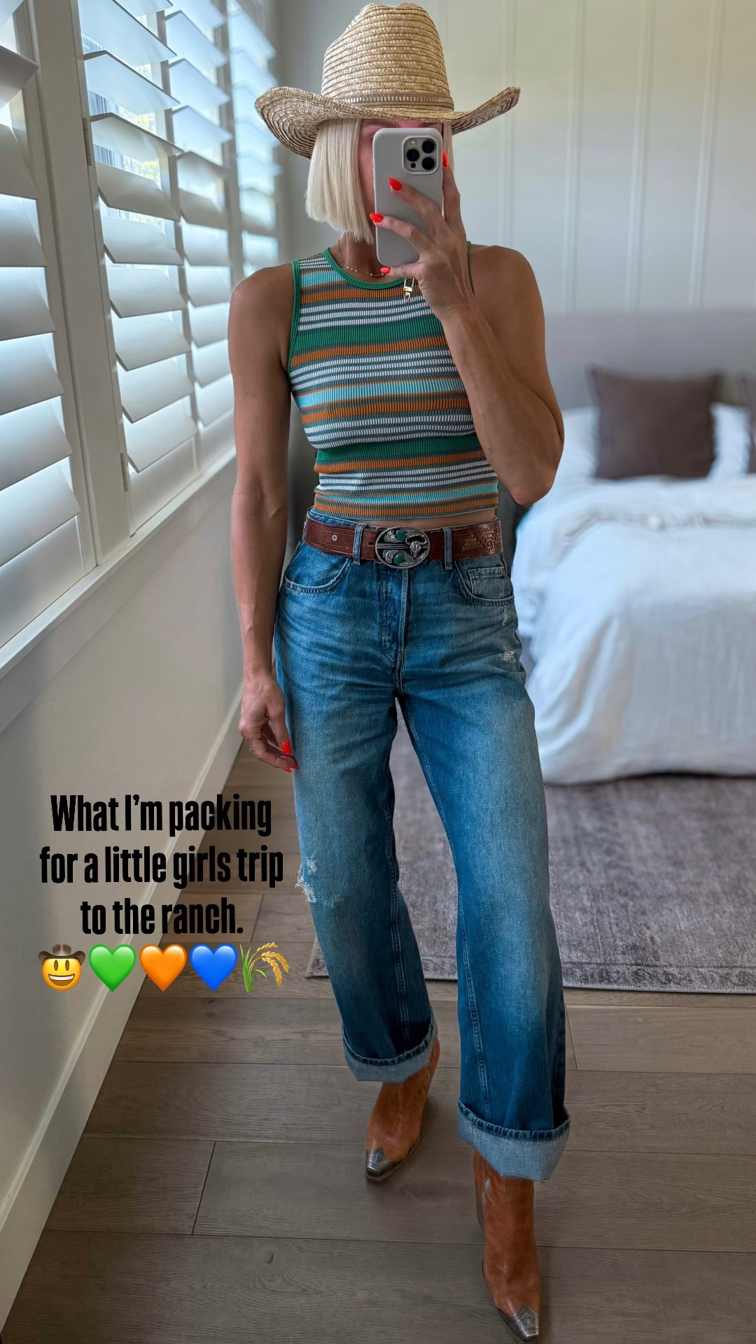 If you have a country concert Nashville trip, rodeo, girls weekend, or fall event on the calendar… here’s some fun outfit inspo! 
Size UP in jeans & tanks.
Wearing size 6 jeans, L/XL tank

#LTKmomlife #LTKOver40 #LTKgrwm