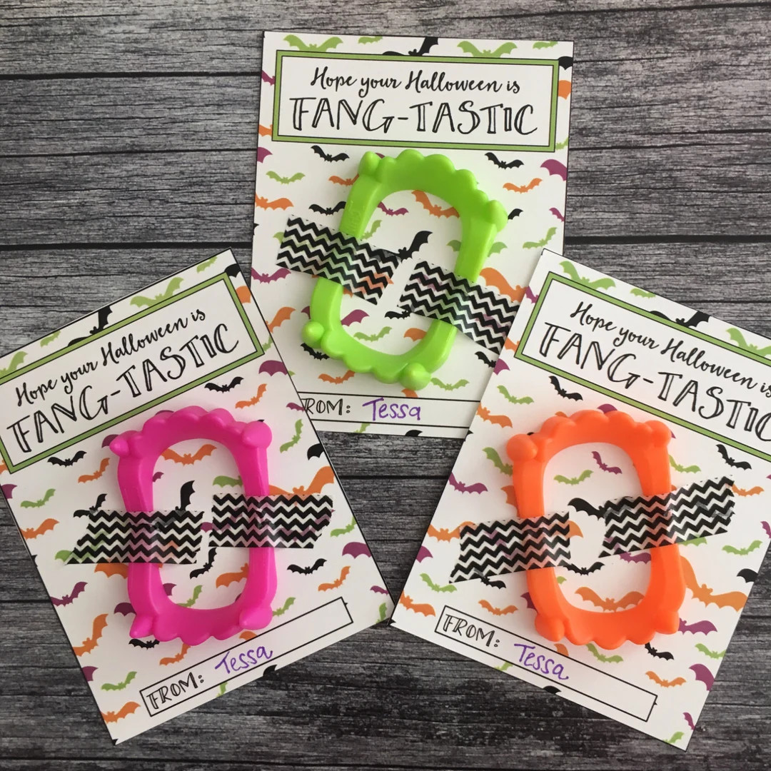 Printable FANG-tastic Halloween card. Halloween Vampire Fang Cards. Instant Digital Download. Hal... | Etsy (US)