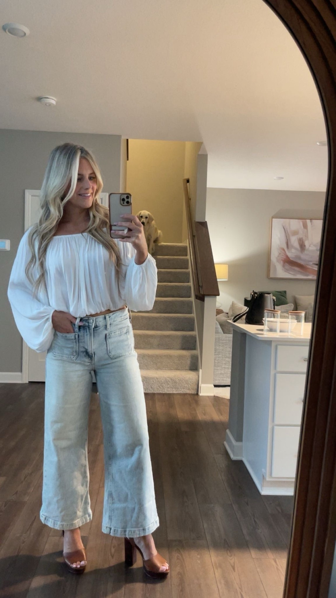 Classics never miss: crisp white, denim dreams, and heels that seal the deal. 🤍👖

#LTKStyleTip #LTKTravel #LTKFindsUnder50