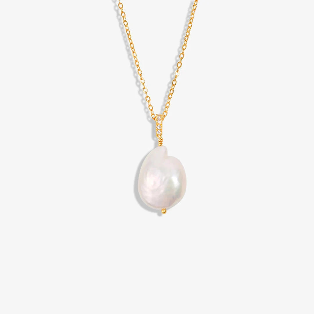 Mother of Pearl Droplet Necklace | Etsy (US)