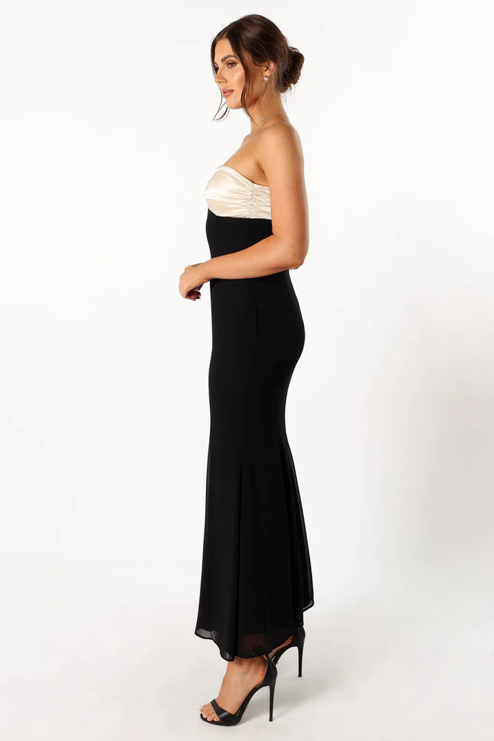 Cecilia Strapless Maxi Dress - Black | Petal & Pup (US)