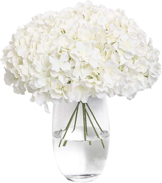 Tifuly Hydrangea Silk Flower White 12 Heads Artificial Flower Head DIY Wedding Centerpieces Bouqu... | Amazon (CA)