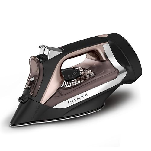 Rowenta Access Stainless Steel Soleplate Steam Iron with Retractable Cord, Powerful Steam Diffusion, Auto-off and Anti-Drip, 1725 Watts, Black Clothes Iron, DW2459 | Amazon (US)