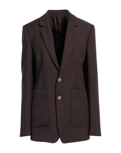 Super Blond Woman Blazer Dark brown Size 8 Viscose | YOOX (US)