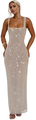 Glitter Mesh Bodycon Dress for Women 2025 Birthday,Bachelorette Party | Amazon (US)