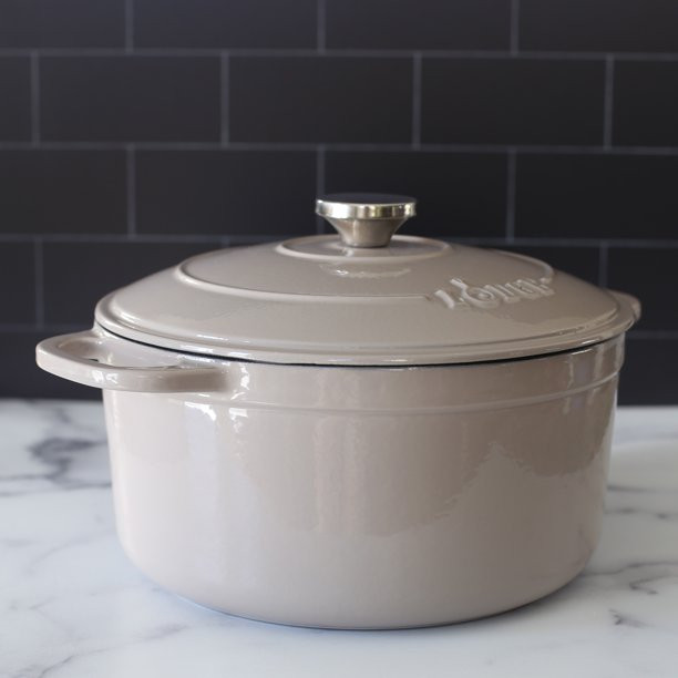Lodge 6.5 Quart Enameled Cast Iron Dutch Oven in Ash, 6.5 qt - Walmart.com | Walmart (US)