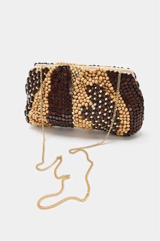 BEADED POUCH BAG | Zara US