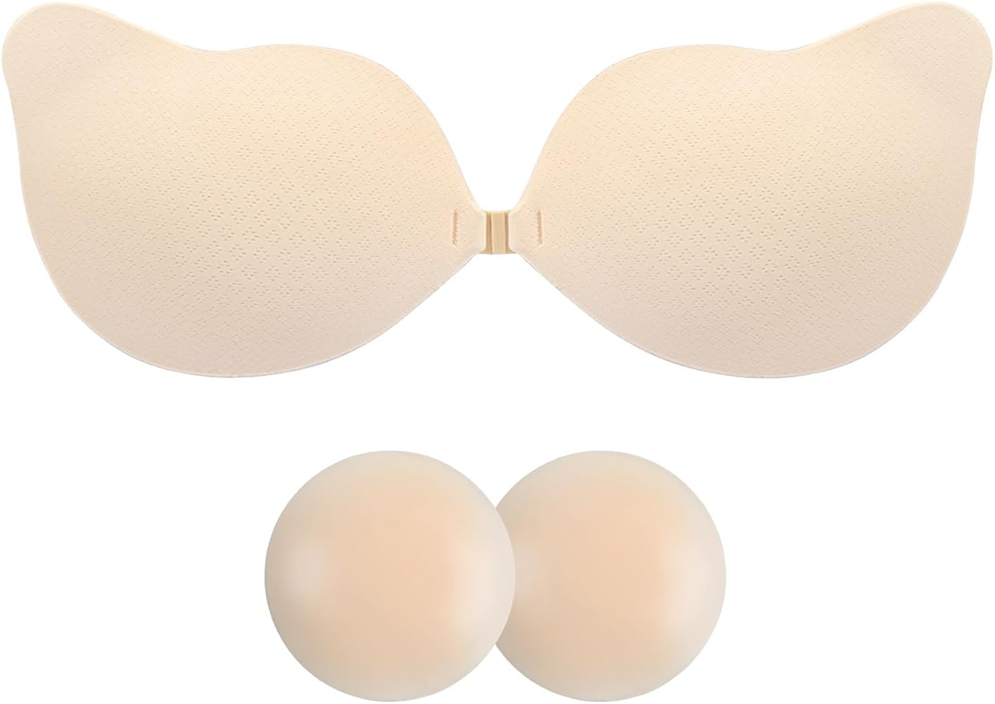 Adhesive Bra Invisible Silicone Bra Push Up Sticky Bra Strapless Womens Bras | Amazon (US)