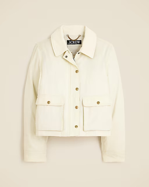 Cropped Barn Jacket™ in ripstop cotton | J. Crew US