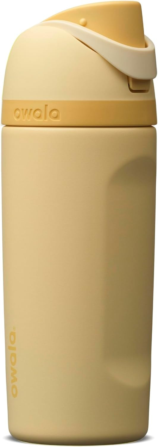 Owala FreeSip Kids Stainless Steel Water Bottle 16 oz Butter Half | Amazon (US)