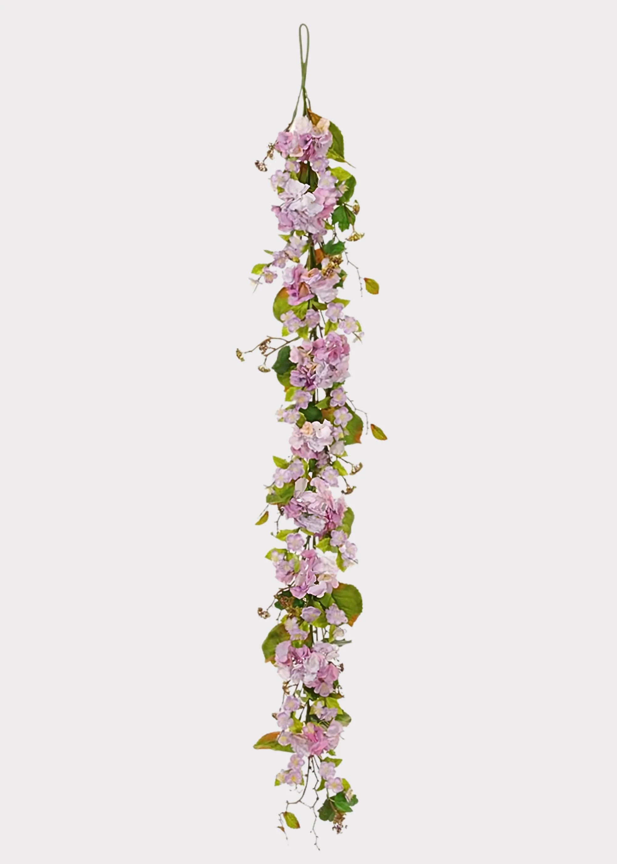 Lavender Fake Blooming Hydrangea Flower Garland - 72 | Afloral