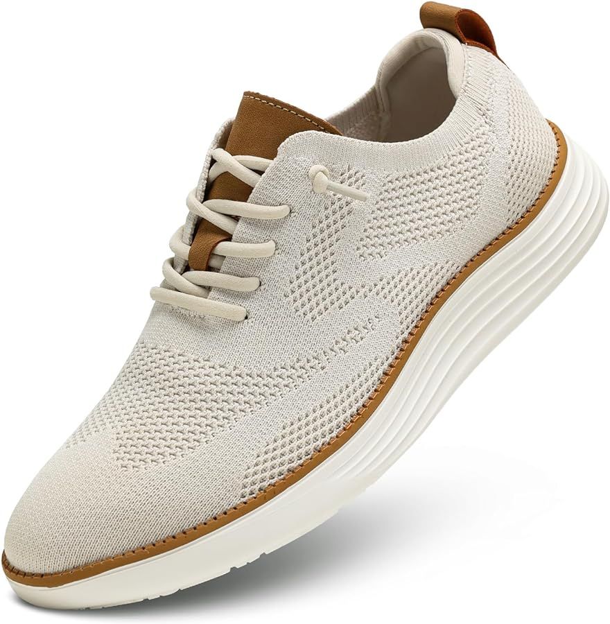 Men's Casual Dress Shoes Fashion Mesh Oxfords Business Walking Work Sneakers Comfortable Lightwei... | Amazon (US)