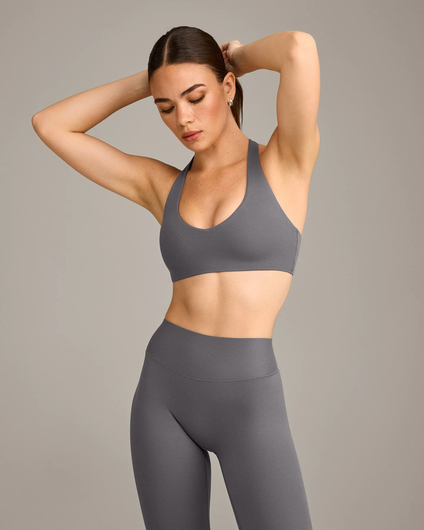 SoftMotion\u2122 Bralette with Gray Logo 
 Ash Gray | Oner Active (UK / US)