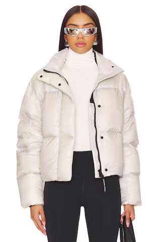 Canada Goose Cypress Cropped Puffer in Silverbirch from Revolve.com | Revolve Clothing (Global)