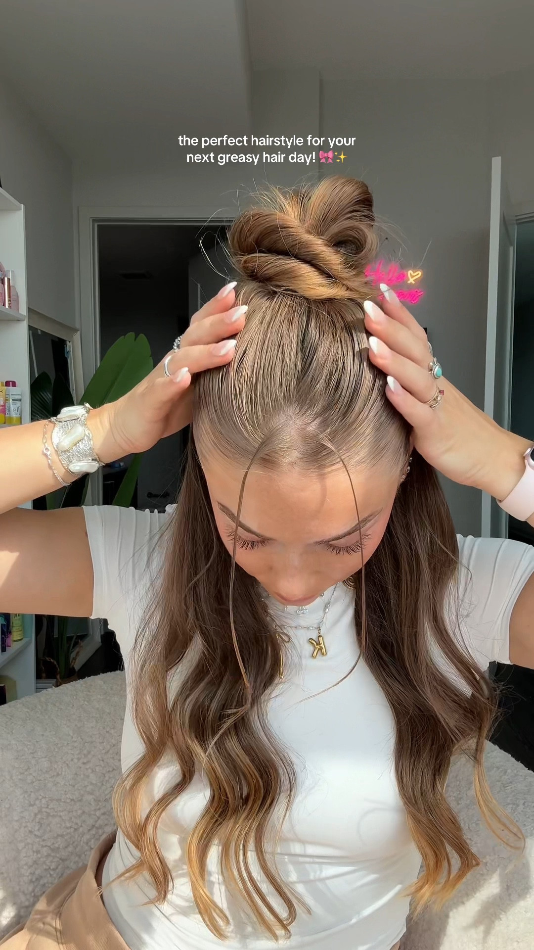 greasy hair day inspo 