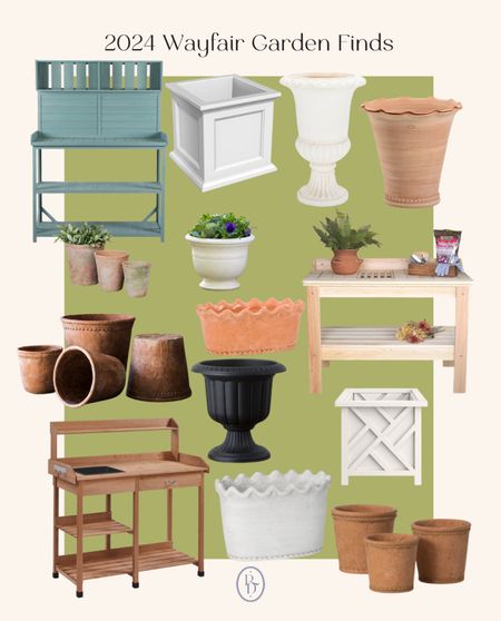 I love that these pots look like vintage finds from Europe. My patio is filled with terracotta pots and planters. Garden ideas, gardening, outdoor garden, patio garden  

#LTKhome #LTKsalealert