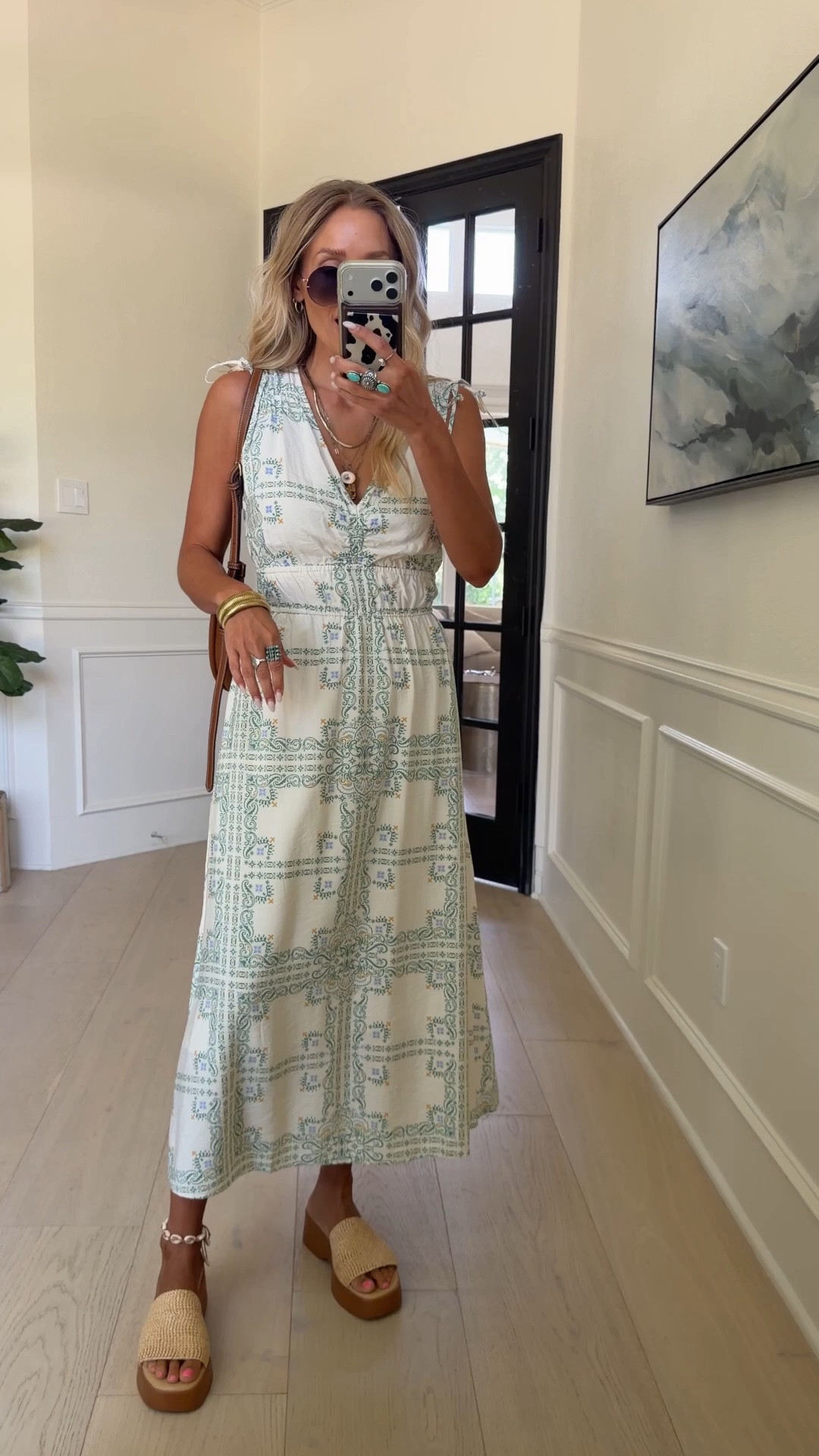 🤍 Farm Rio inspired dress from Target that WILL sell out! Gorgeous for any special occasion, church or resort outfit 

Wearing size s / my tts