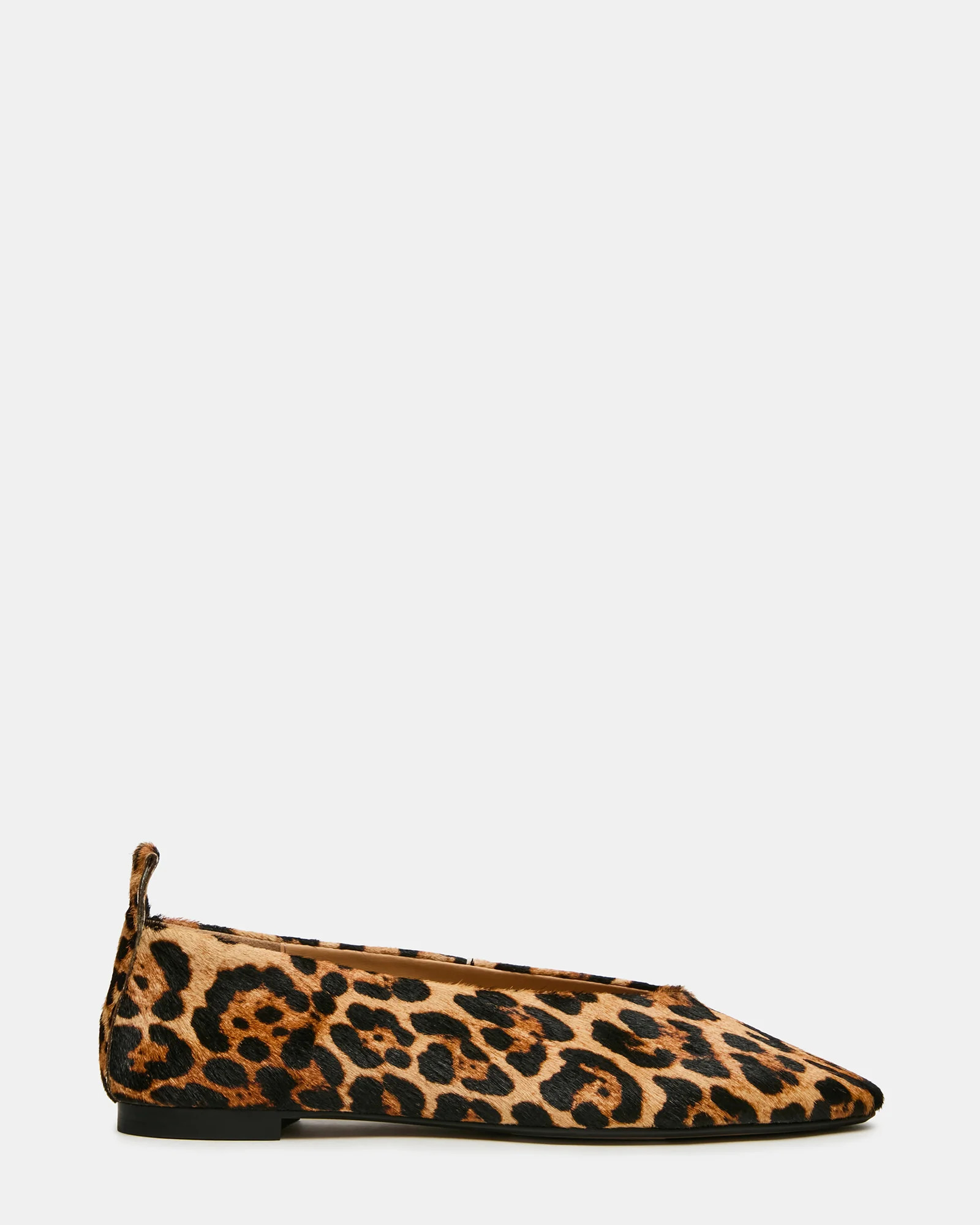 SWANKY Leopard Almond-Toe Ballet Women's Flat | Steve Madden (US)