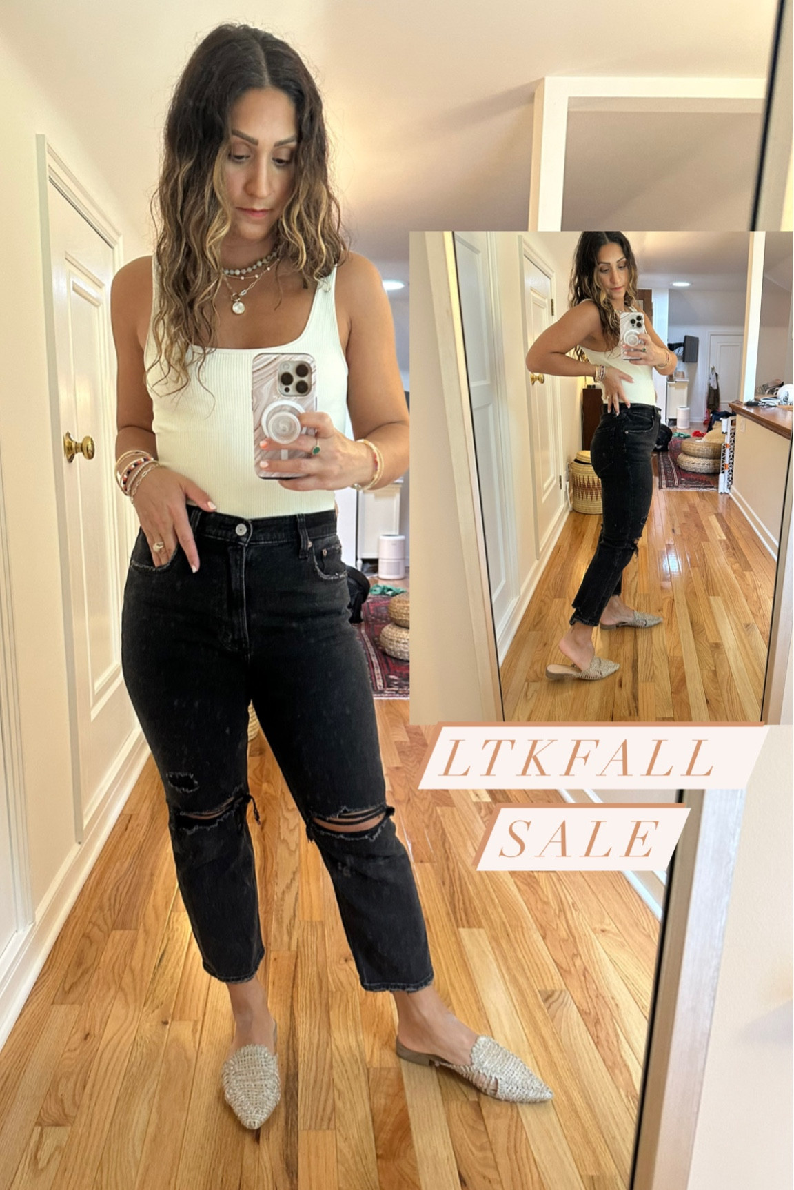 Abercrombie high waisted black ankle denim and Amazon bodysuit. Ltk fall sale. Fall style. Capsule wardrobe. Jeans. Petite. Mom outfit.  Wearing 26/2 extra short. 5’2” 123 pounds 

#LTKstyletip #LTKfindsunder100 #LTKsalealert