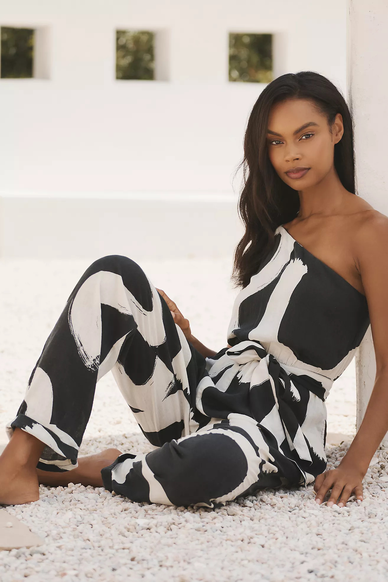 The Micah One-Shoulder Jumpsuit | Anthropologie (US)