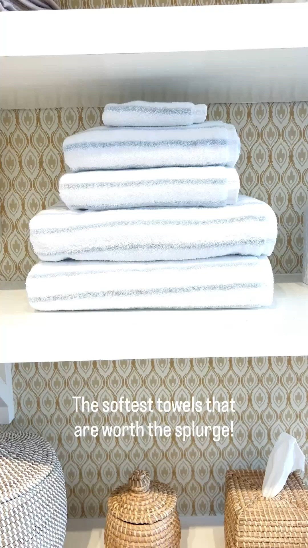 I bought a set of these Turkish cotton bath towels about 3 months ago and they are heavenly - worth the splurge in my opinion, even if you just buy a couple! They have stayed so soft & fluffy and are on sale right now! 
-
turkish bath towels, striped towels, fluffy bath towels, soft bath towels, serena & lily towels, bathroom decor, hand towels, facecloths, neutral wallpaper, coastal wallpaper, serena & lily wallpaper, coastal home decor, coastal bathroom, coastal style, bathroom accessories, washcloths, bath towel set

#LTKHome #LTKSaleAlert