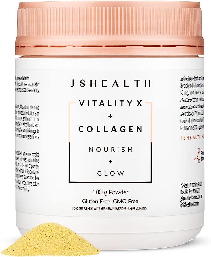 JSHealth Vitamins Vitality X + Collagen - Beauty Powder Supplement with Aloe Vera Silica and Vita... | Amazon (US)