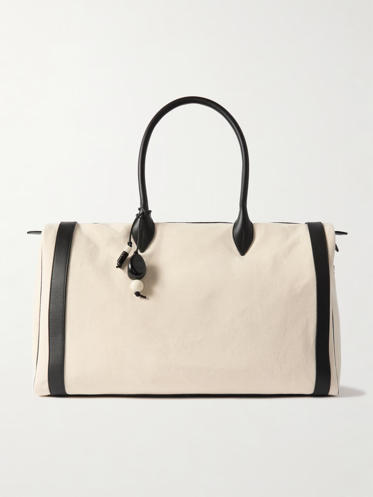 Hunting Season - Embellished Leather-trimmed Canvas Weekend Bag - Beige | NET-A-PORTER (UK & EU)
