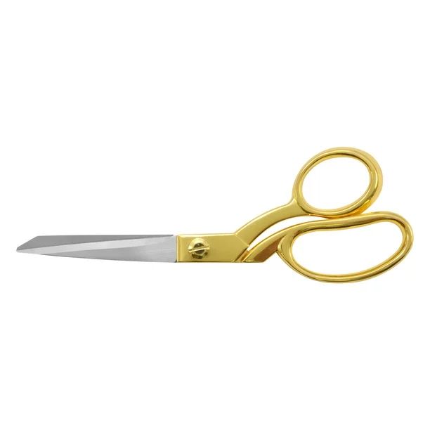 Westcott Fashion Scissors, 8", Stainless Steel, Bent, for Craft, Gold, 1-Count | Walmart (US)