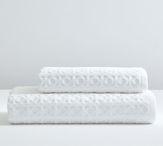 Waffle Sculpted Organic Towels | Pottery Barn (US)