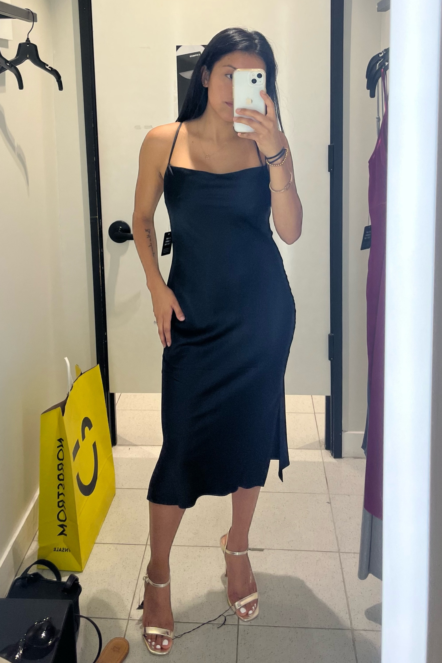 Satin black dress 🖤

#LTKSeasonal #LTKU #LTKFind