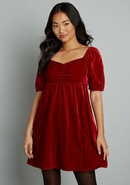 Who's My Sweetheart? Babydoll Dress | ModCloth