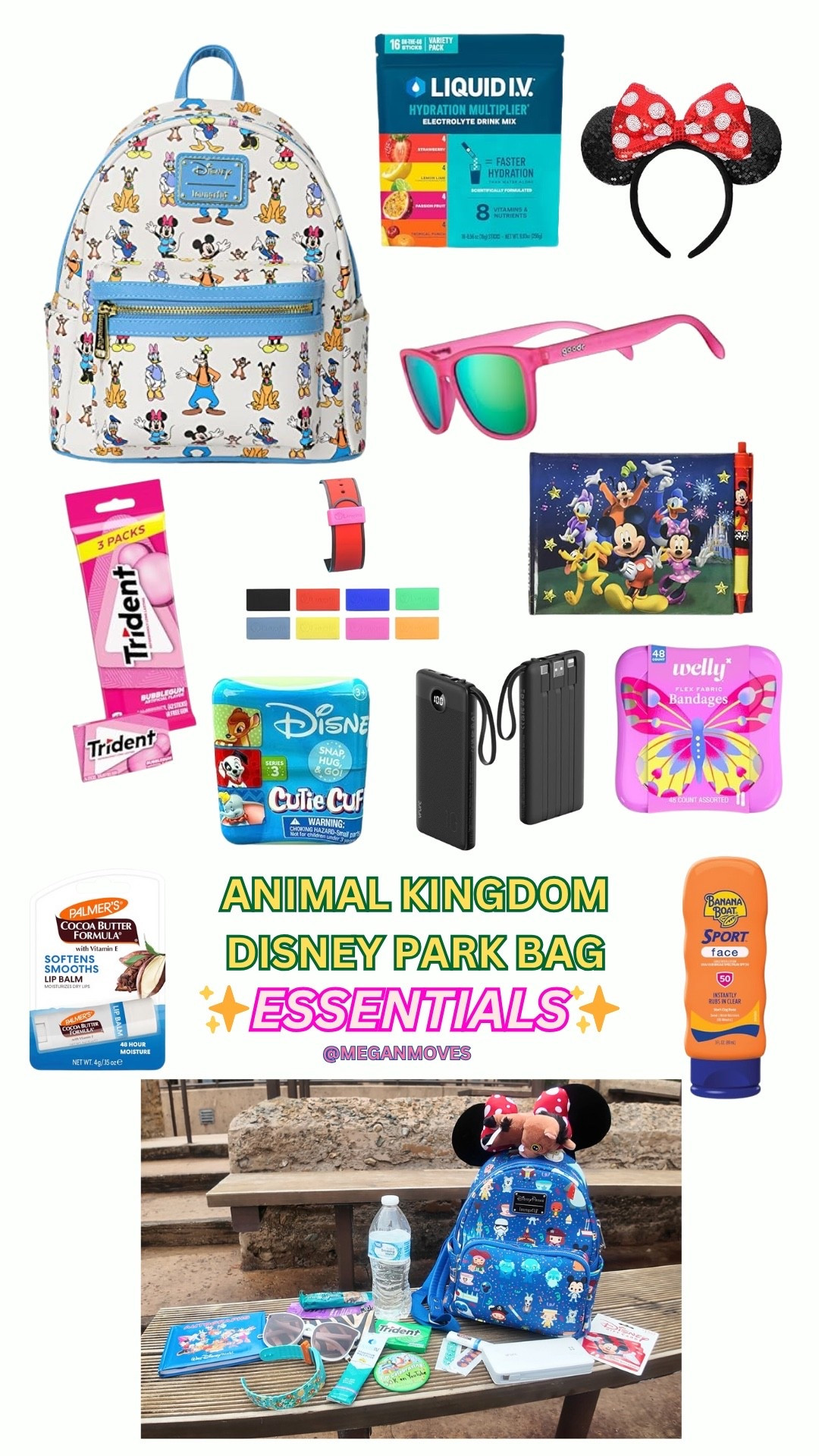 Disney’s Animal Kingdom park bag essentials! Pack these items in your park bag for Disney World!

#LTKFindsUnder100 #LTKItBag #LTKTravel