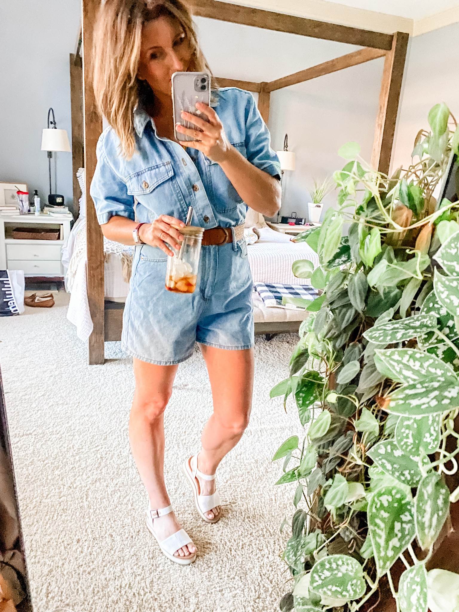 Here is a good rule of thumb when it comes to fashion: it’s the one year question.
As in, will I still wear this in one year?

For me, the answer usually is YES—like with these TOMS wedges. They’re timeless enough that I’m sure I’ll get more than one years worth of wear out of them.

That’s why I didn’t mind paying for a pricier pair.

The jumpsuit? While adorable, I definitely see it as a trend item that will have a self life.

So that’s when I go budget-friendly (in this case, from Target).

The beauty is when you blend both low and high(ish) into one look and feel confident, comfortable, and cute.

Also, this jumpsuit comes with a tie belt but I’m hopeless at making them cute. So a quick swap saved the day!!

#LTKSeasonal #LTKFindsUnder50 #LTKOver40