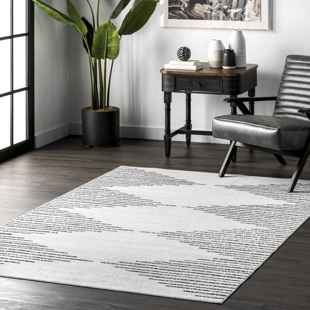 nuLOOM Romina Machine Washable Diamond Stripes Area Rug - Walmart.com | Walmart (US)