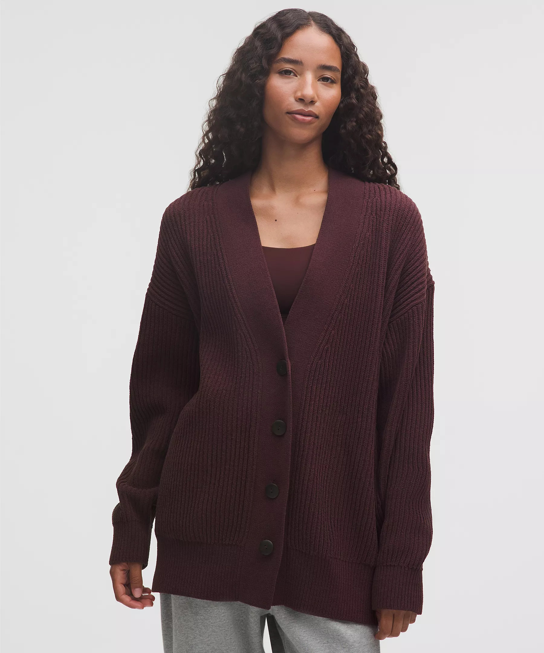 Knit Button-Front Cardigan | lululemon (CA)