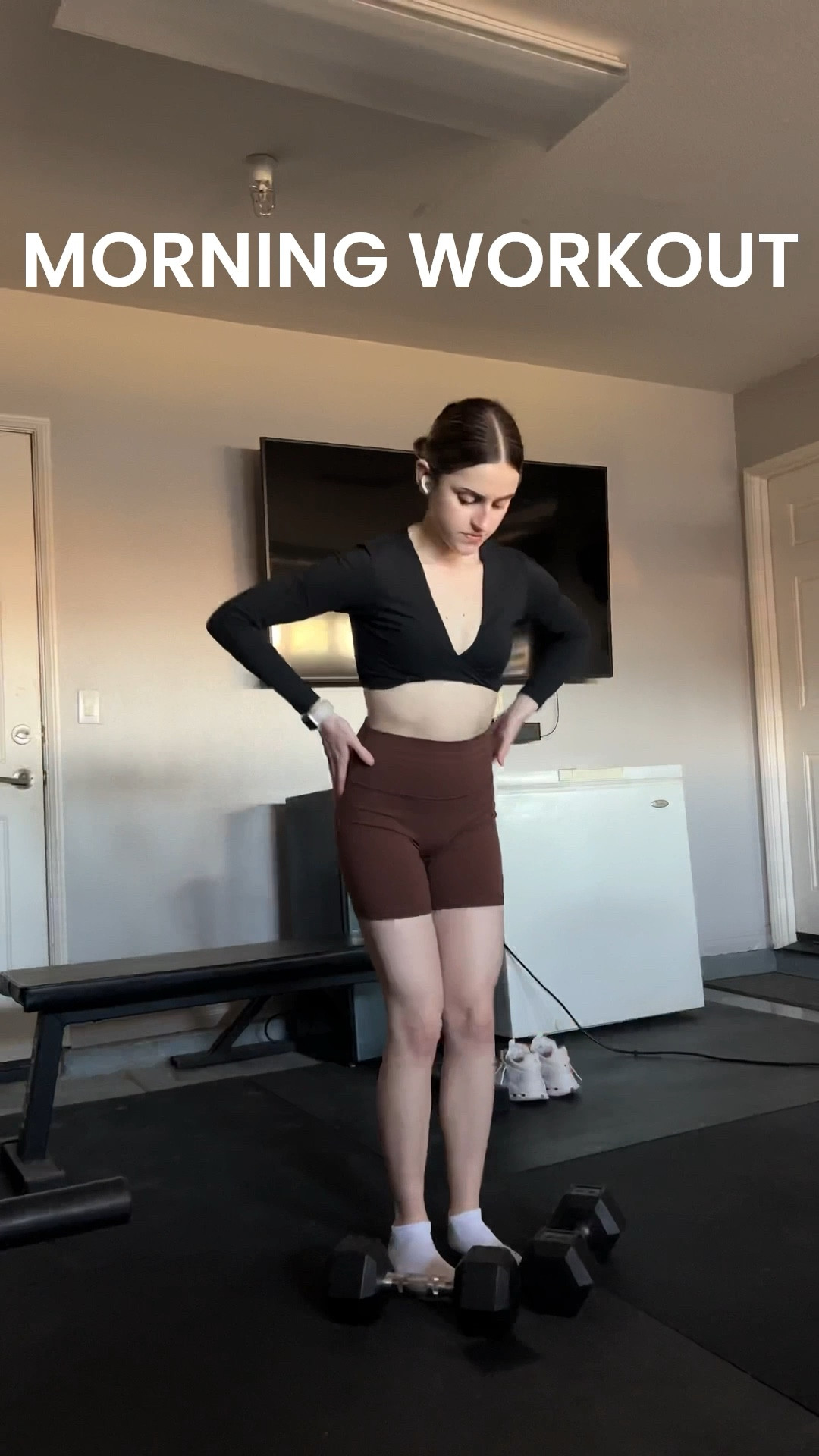 today’s workout outfit! 🖤
long sleeve - size small
shorts - size small (code REESE15)
shoes - size 7

#LTKootd #LTKActive #LTKfitnessgoals