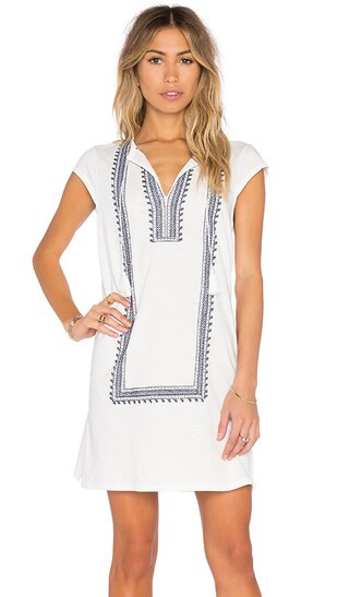 Yadon Embroidered Shift Dress | Revolve Clothing