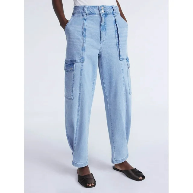 Scoop Women’s and Women’s Plus Utility Cargo Jeans, Sizes 0-26 | Walmart (US)