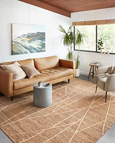 Loloi II Bodhi Collection BOD-01 Ivory / Natural, Contemporary 2'-3" x 3'-9" Accent Rug | Amazon (US)