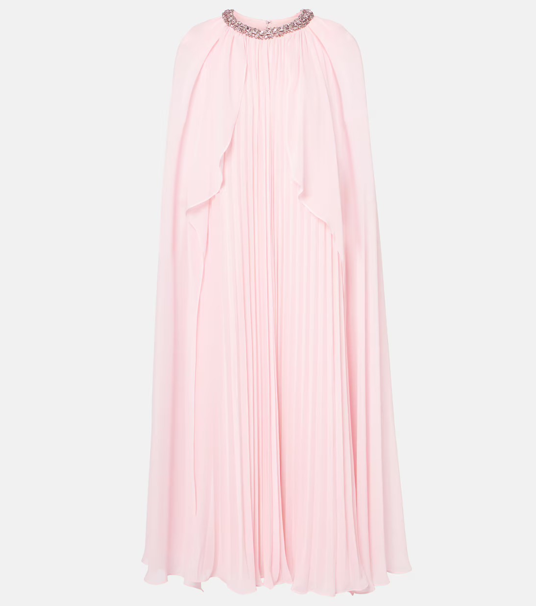 Caped chiffon gown | Mytheresa (UK)