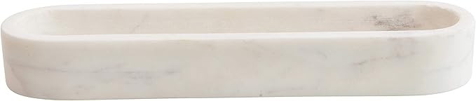 Creative Co-Op White Marble Cracker Dish | Amazon (US)