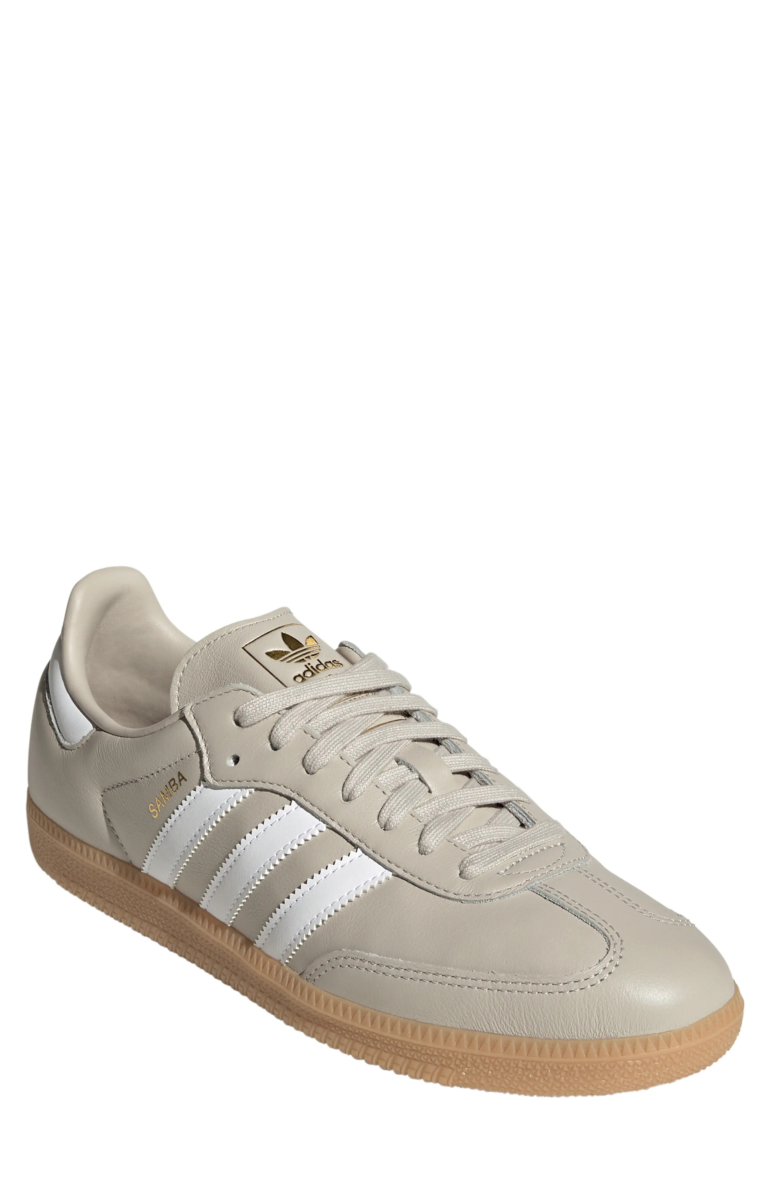 adidas Gender Inclusive Samba OG Sneaker in White/Collegiate Green/Gum at Nordstrom Rack, Size 12.5 Women's / 11.5 Men's | Nordstrom Rack