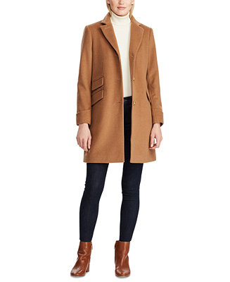 Lauren Ralph Lauren Women's Single-Breasted Walker Coat - Macy's | Macy's