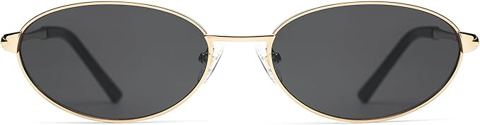 Retro Oval Sunglasses for Women Mens with Spring Hinge Sunnies AP3696 | Amazon (US)