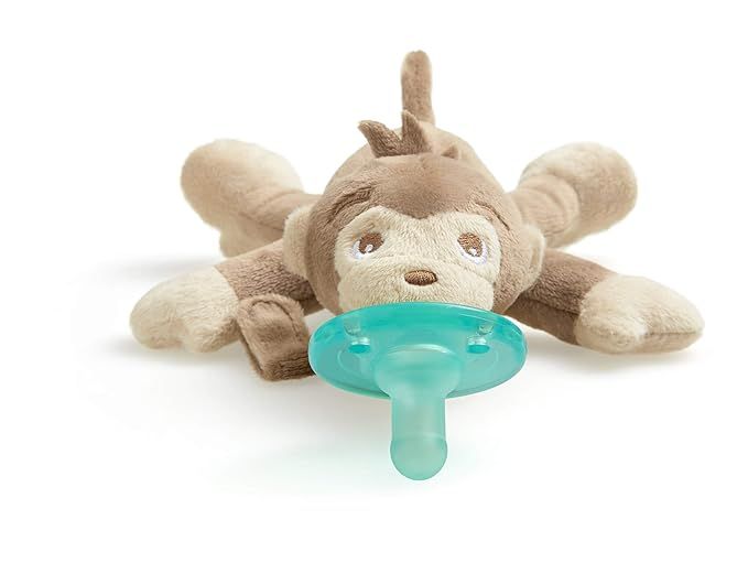 Philips AVENT Soothie Snuggle Pacifier Holder with Detachable Pacifier, 0m+, Monkey, SCF347/02 | Amazon (US)